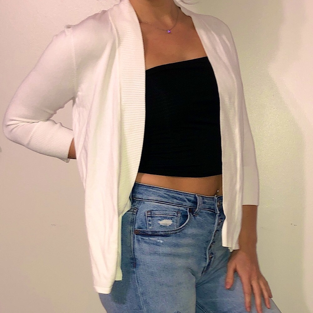 Laura Ashley White Cardigan